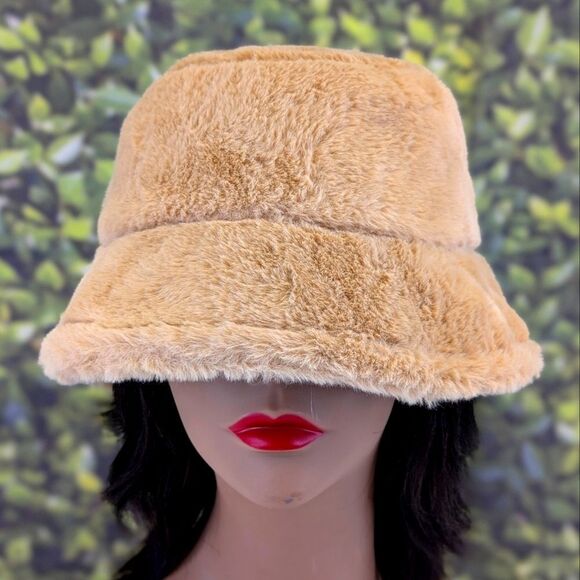 Faux Fur Bucket Hat - Picture 1 of 9